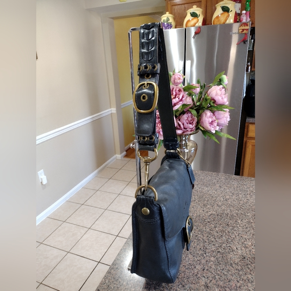 Coach Blue Legacy Tattersall Bleeker Large Flawp - Picture 7 of 17